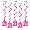 Beistle Pack of 30 Pink 21st Birthday Metallic Spiral Hanging Party Decoration Whirls 36"
